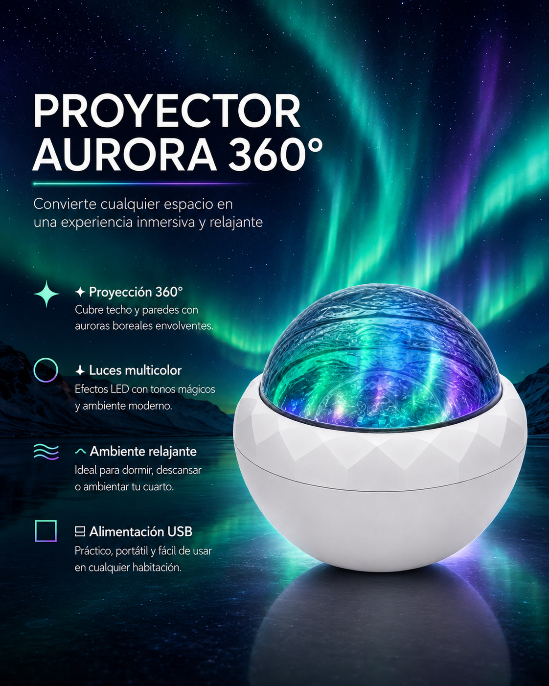 Proyector Aurora 360°